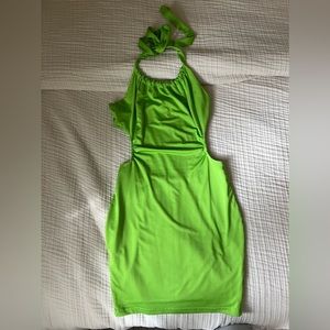 Backless halter dress!